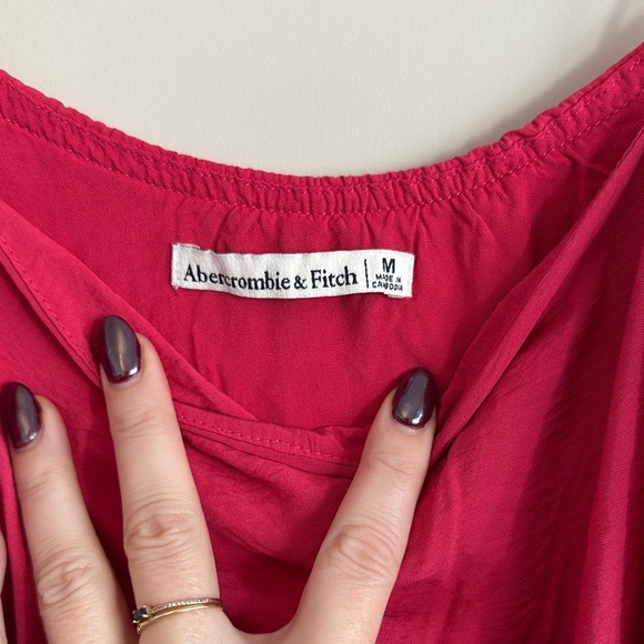 Abercrombie & Fitch Bright Pink Midi Dress - Picture 2 of 6